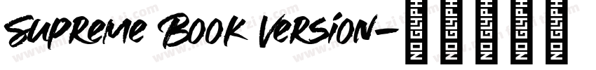 Supreme Book Version字体转换